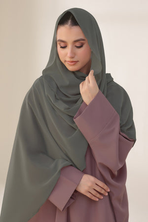 Fuscous Grey Georgette Hijab