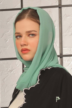 Greenish Teal Georgette Hijab