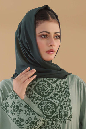 Jungle Green Georgette Hijab