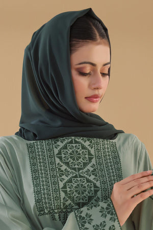 Jungle Green Georgette Hijab