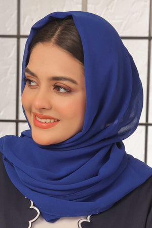 Lapis Blue Georgette Hijab