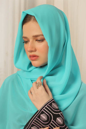 Light Sea Green Georgette Hijab
