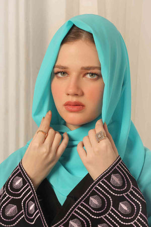 Light Sea Green Georgette Hijab