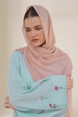 Oyster Pink Georgette Hijab