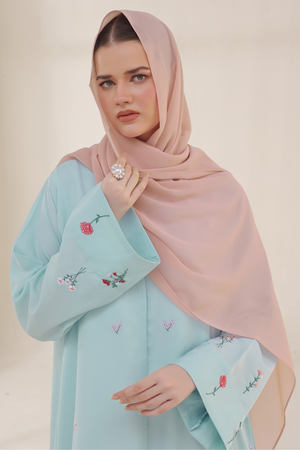 Oyster Pink Georgette Hijab