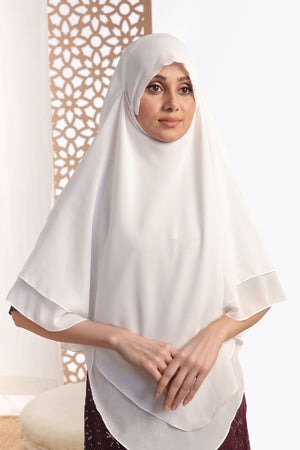 White Khimar Hijab