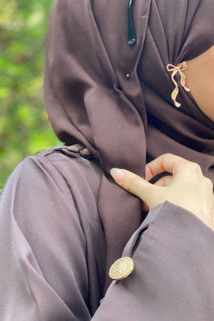 Bistre Brown Abaya