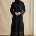 Black Flourish Abaya