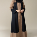 Black And Beige Abaya