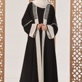 Black Arabic Shrug Abaya