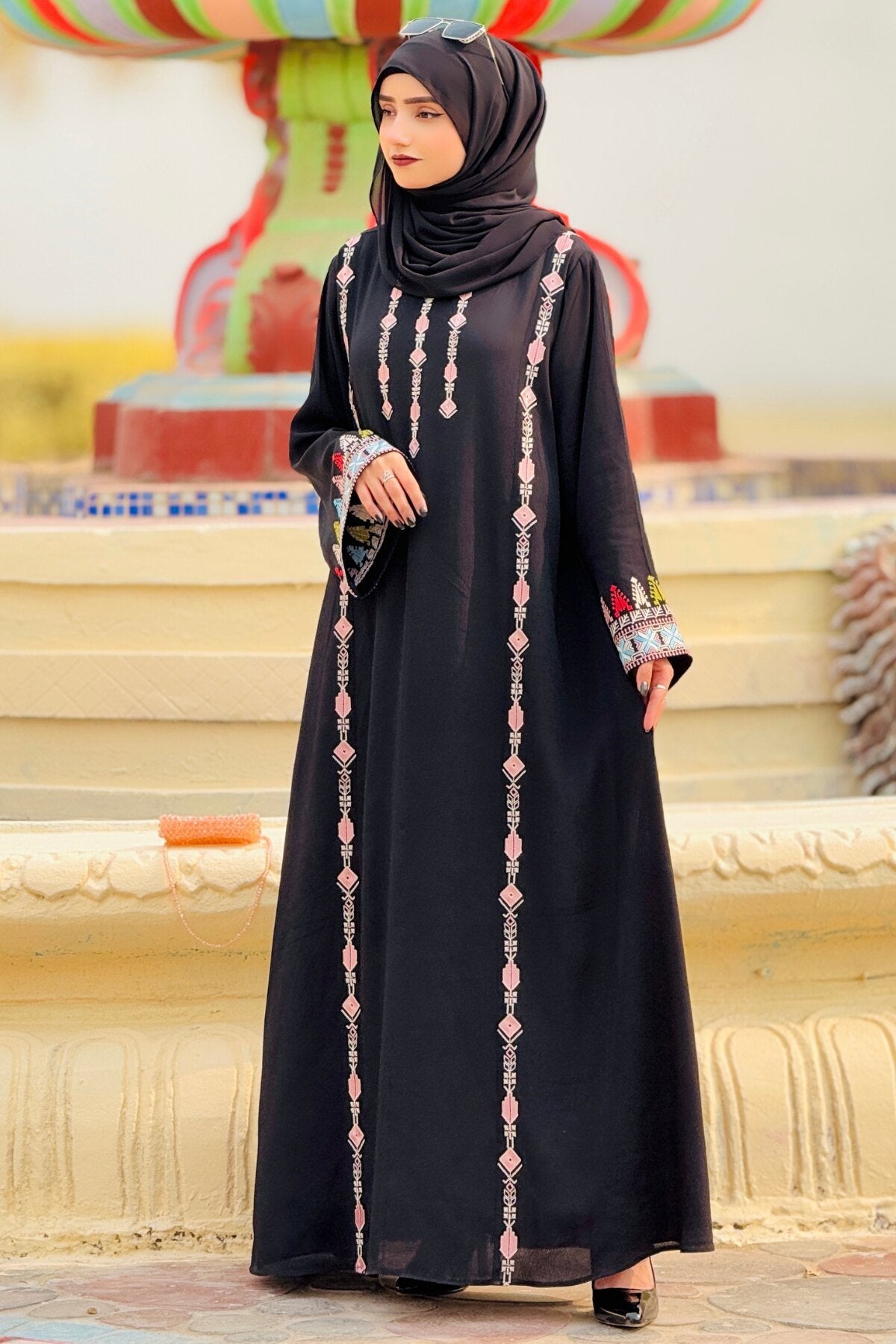 Black Crepe Abaya