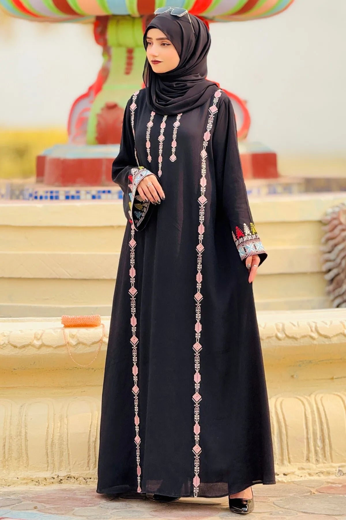 Black Crepe Abaya