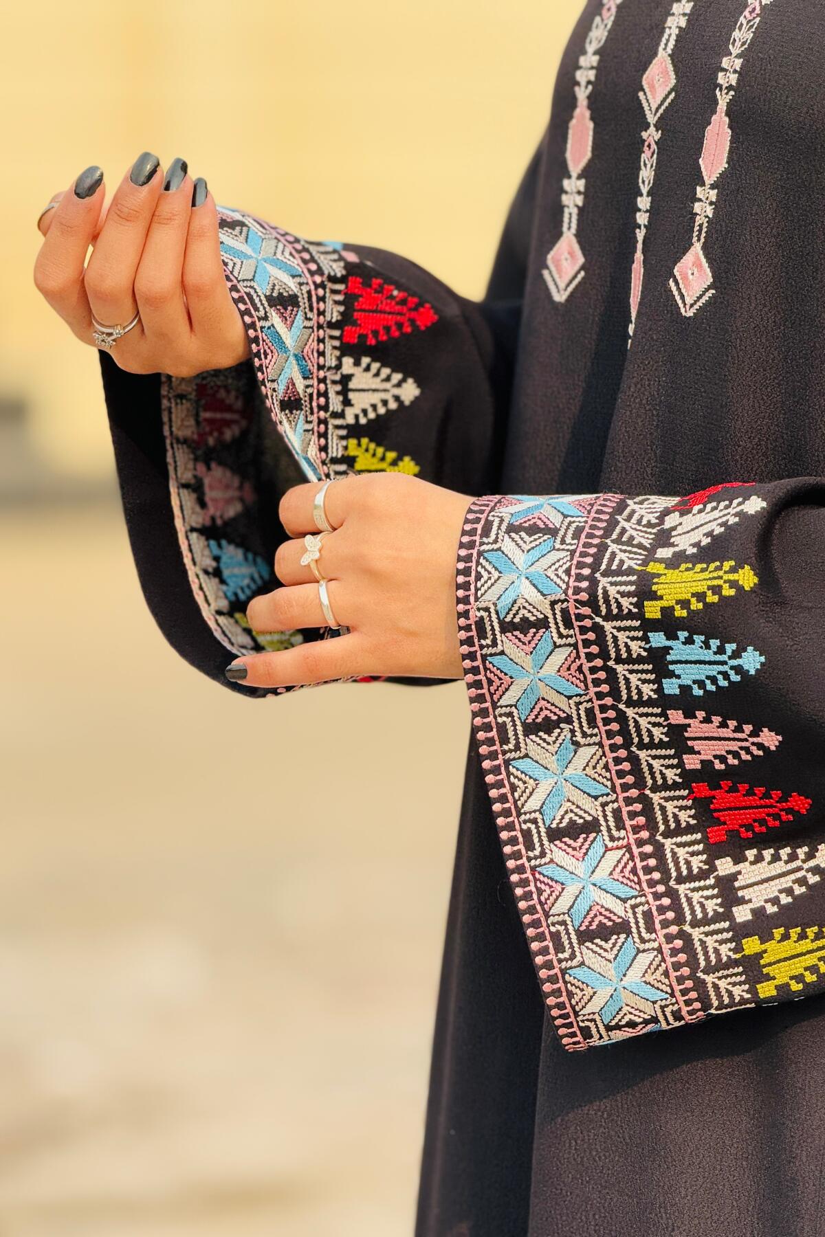 Black Crepe Abaya