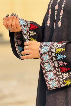 Black Crepe Abaya