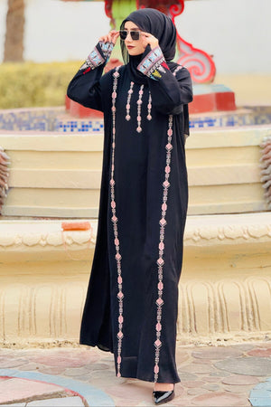 Black Crepe Abaya