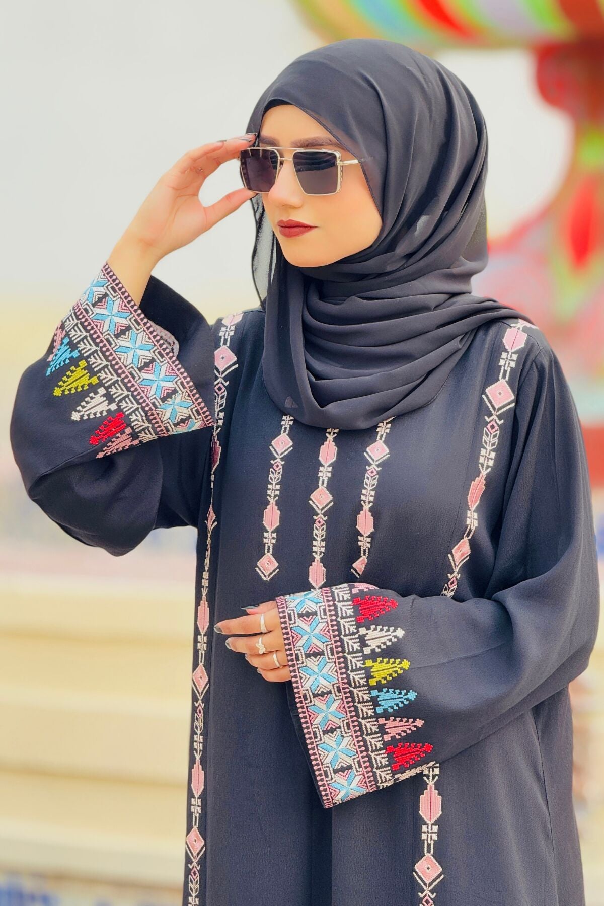 Black Crepe Abaya