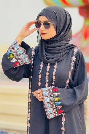 Black Crepe Abaya