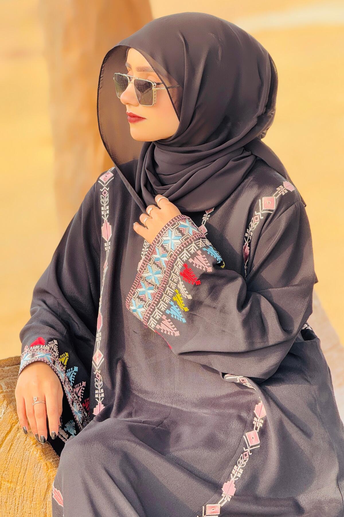 Black Crepe Abaya