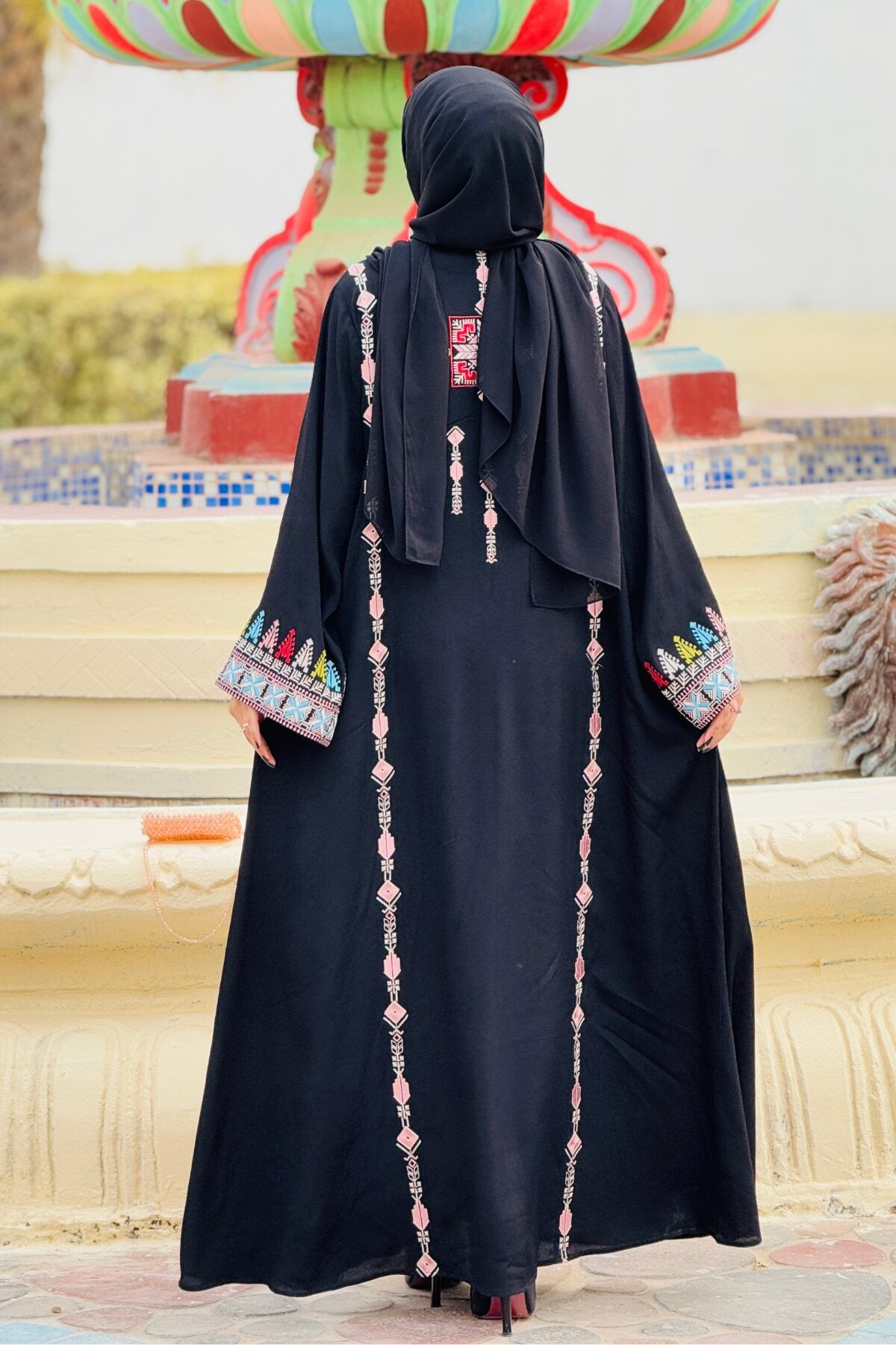 Black Crepe Abaya
