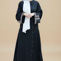 Black Fest Flare Abaya