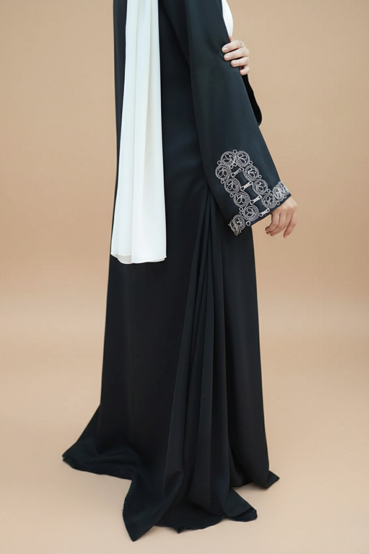 Black Fest Flare Abaya