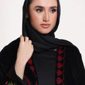 Black Silk Hijab
