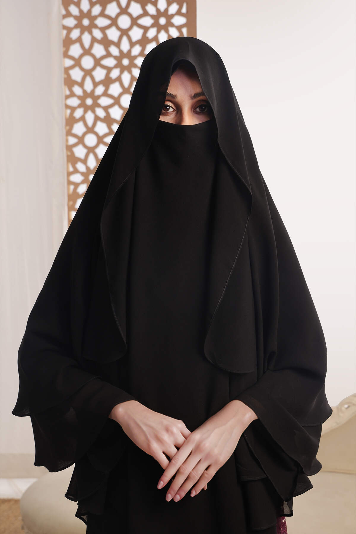 Black Khimar Hijab