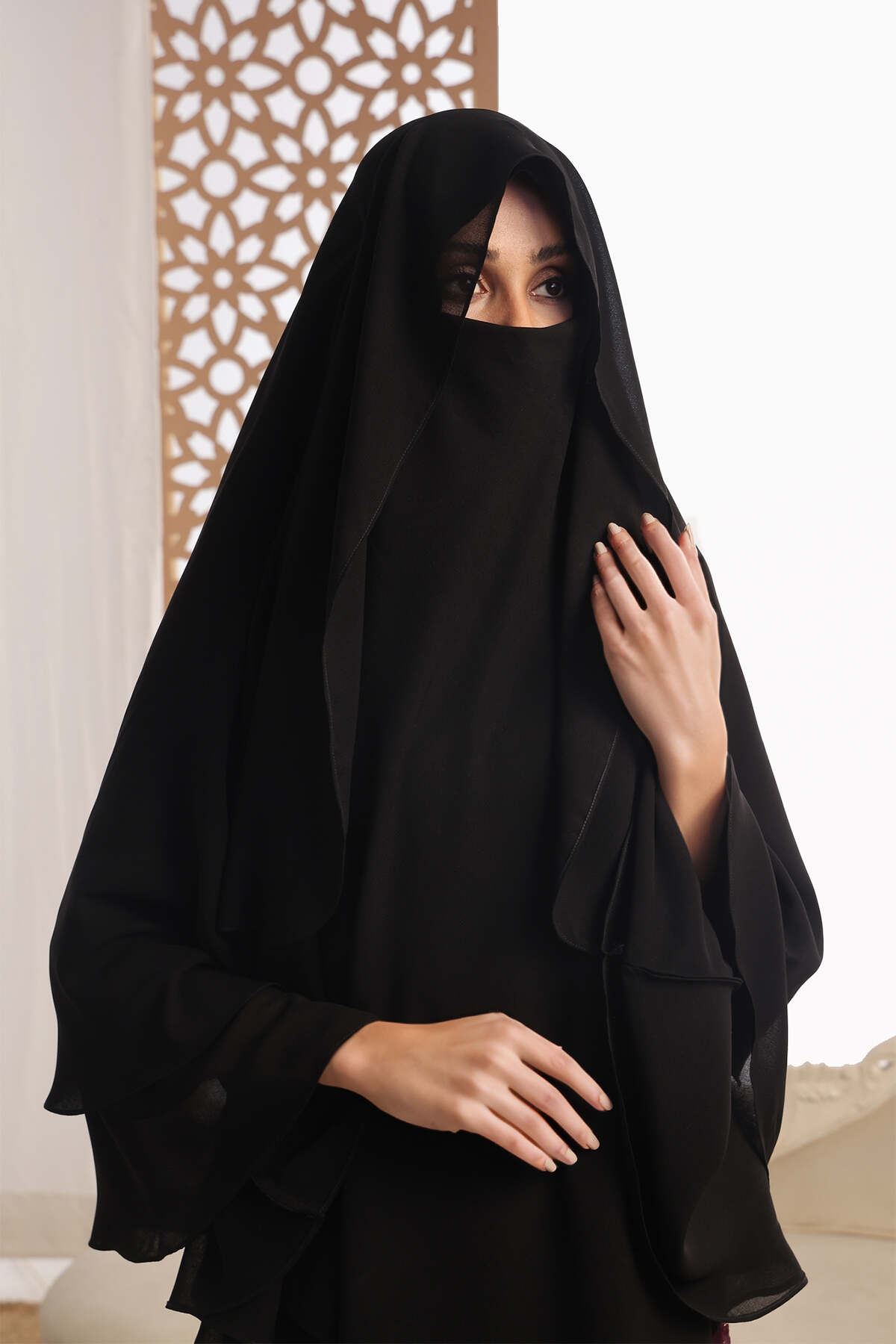 Black Khimar Hijab