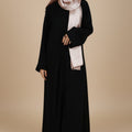 Black Pleated Abaya