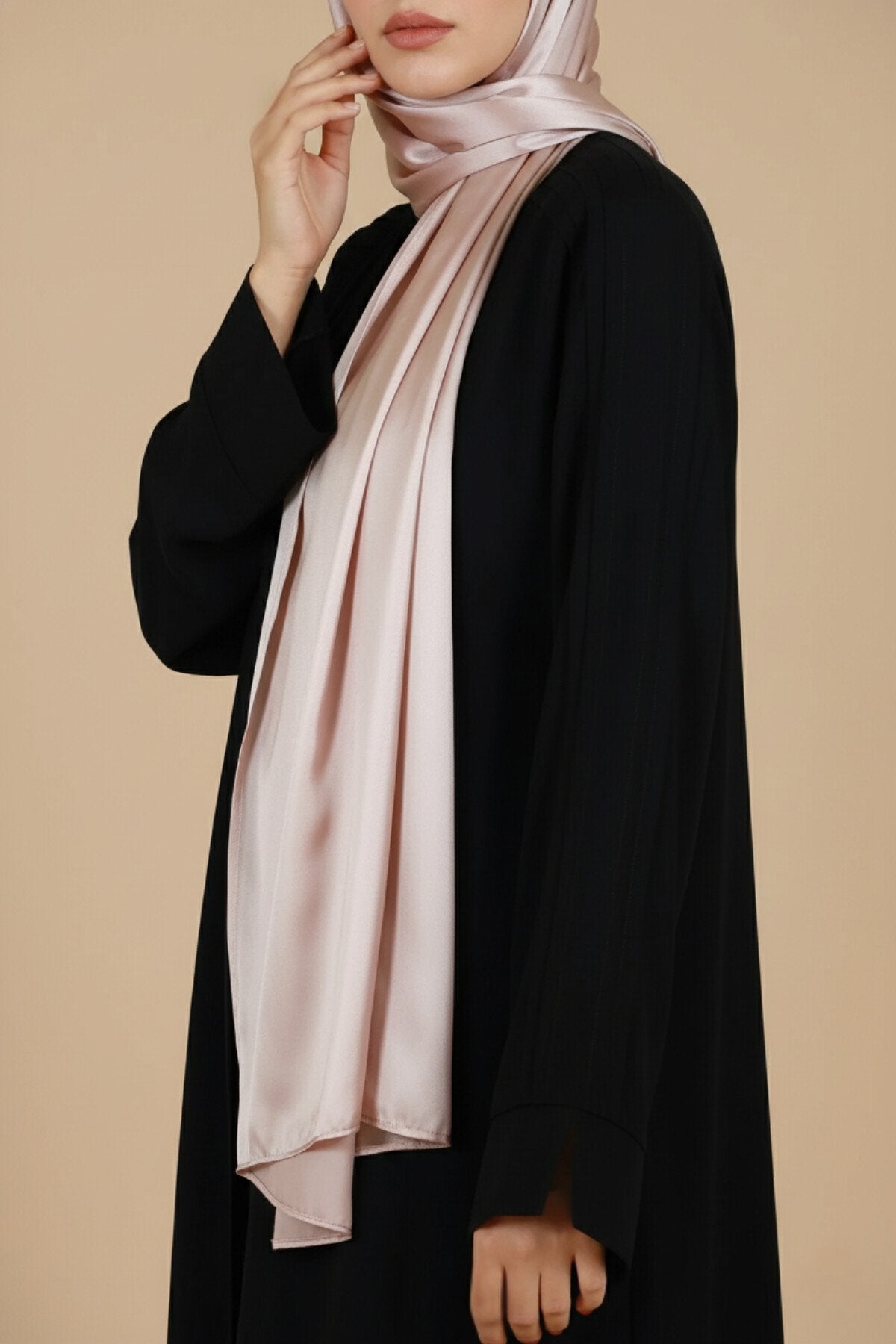 Black Pleated Abaya