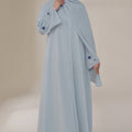 Blossom Blue Abaya