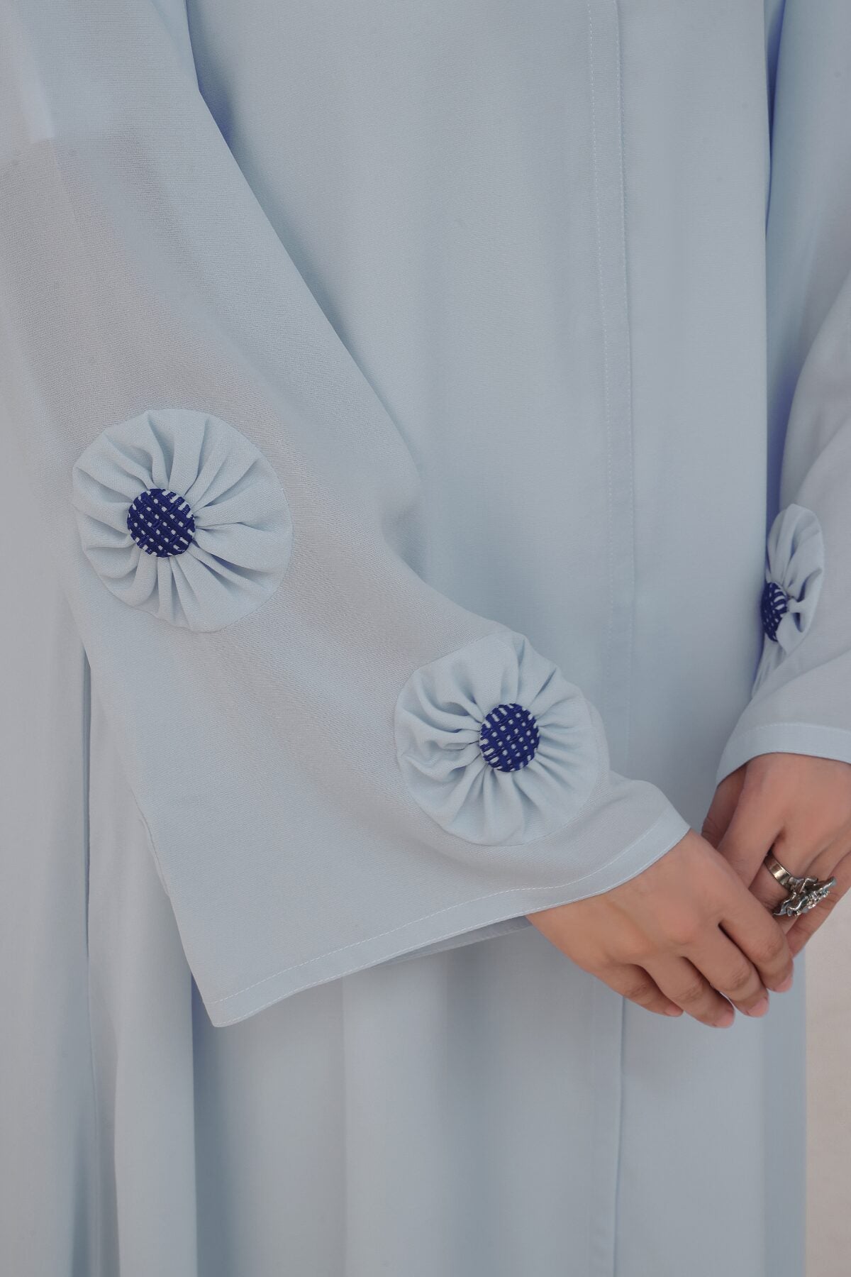 Blossom Blue Abaya
