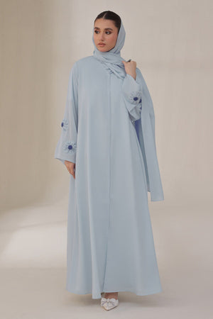 Blossom Blue Abaya