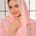 Blush Crinkle Silk Hijab