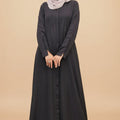 Charcoal Grey Flare Abaya