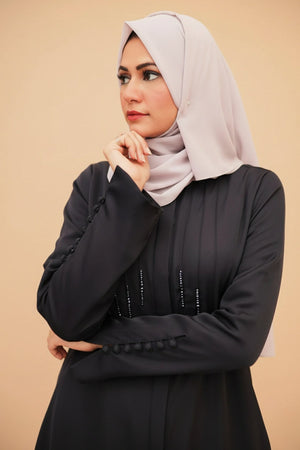 Charcoal Grey Flare Abaya