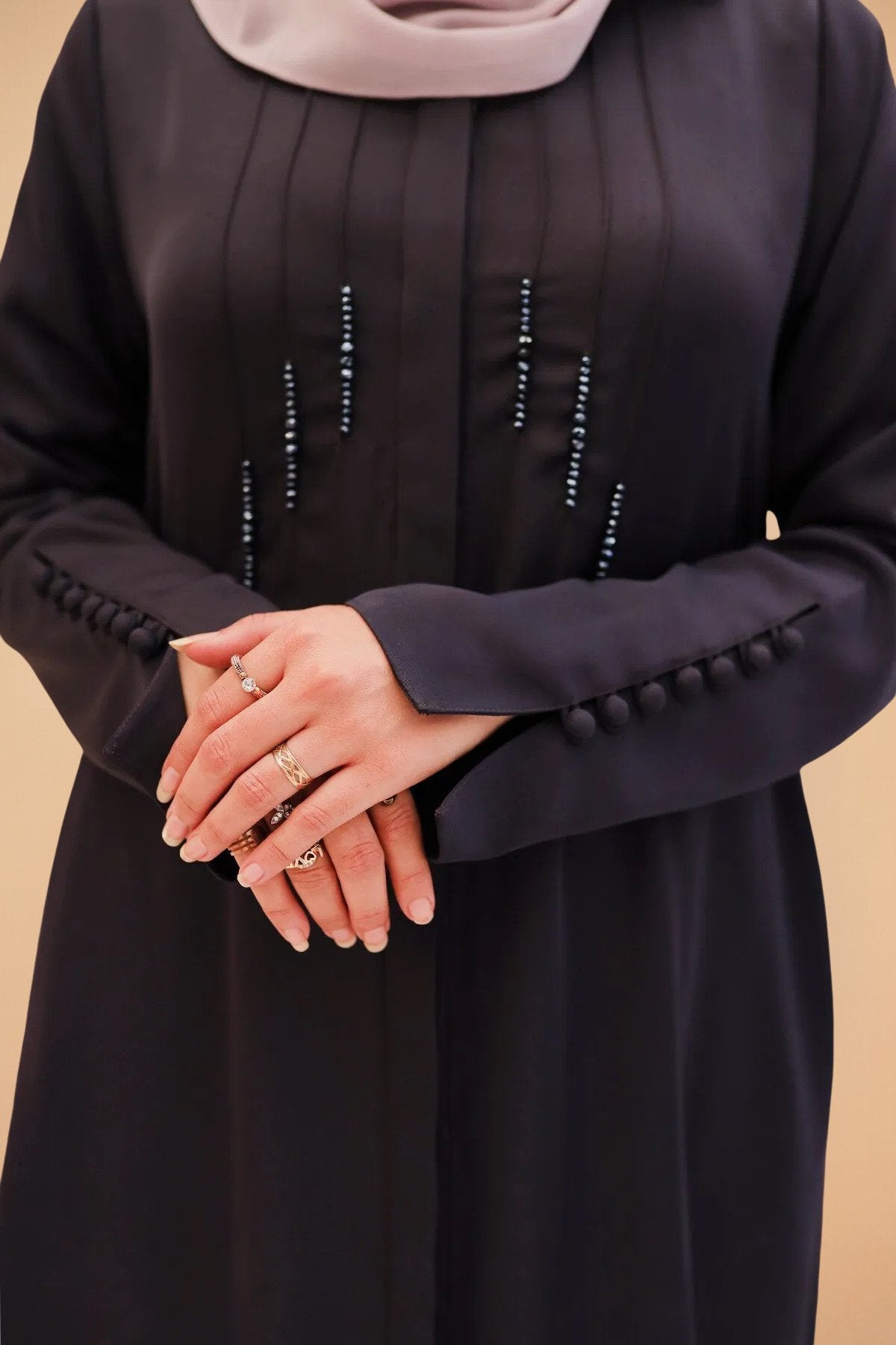 Charcoal Grey Flare Abaya