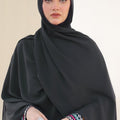 Charcoal Grey Georgette Hijab