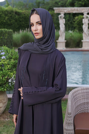 Charcoal Shrug Abaya