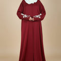 Claret Fixed Baggy Abaya