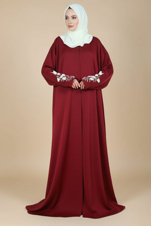 Claret Fixed Baggy Abaya