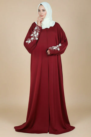 Claret Fixed Baggy Abaya