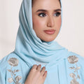 Cloudy Blue Georgette Hijab