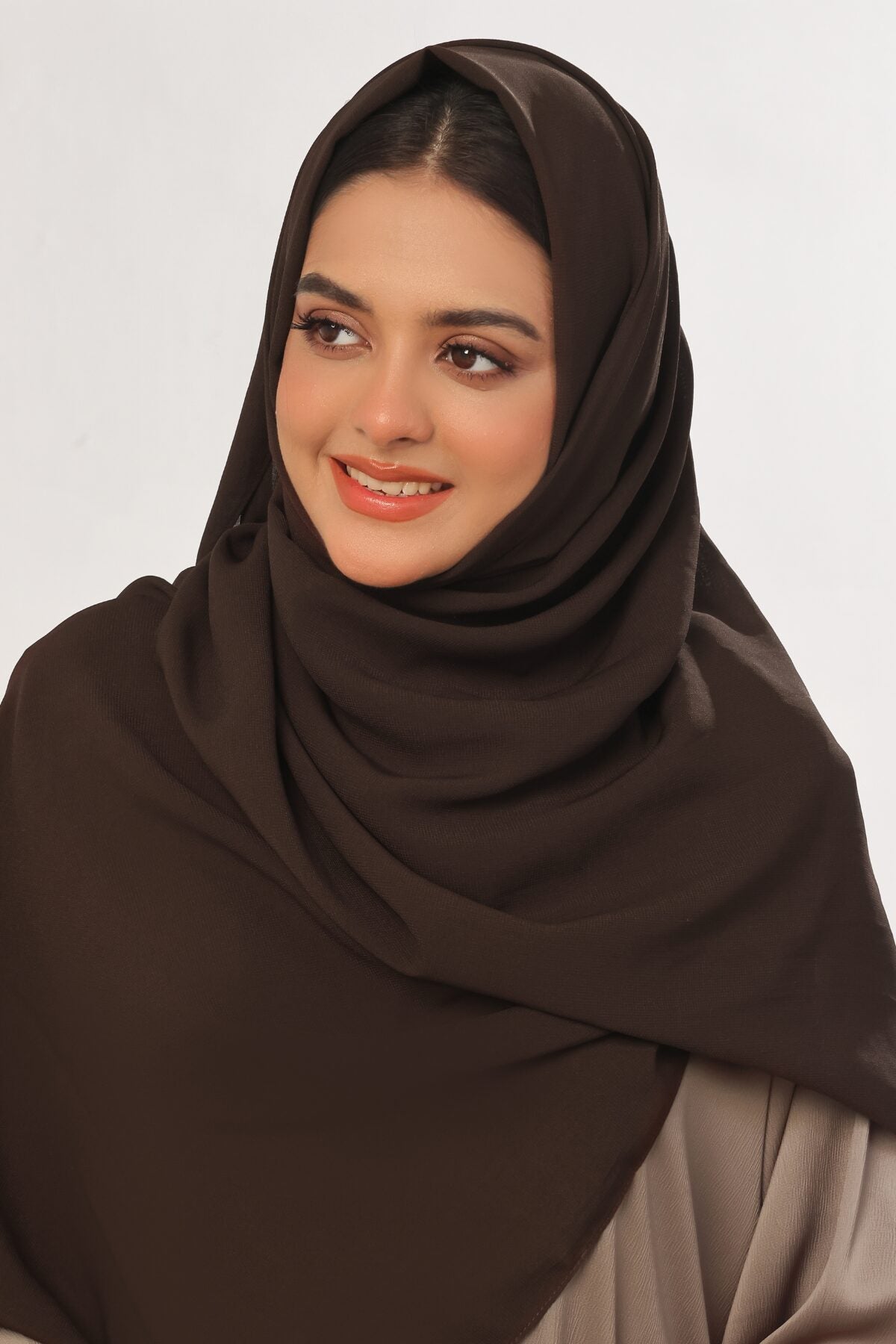 Cocoa Bean Georgette Hijab