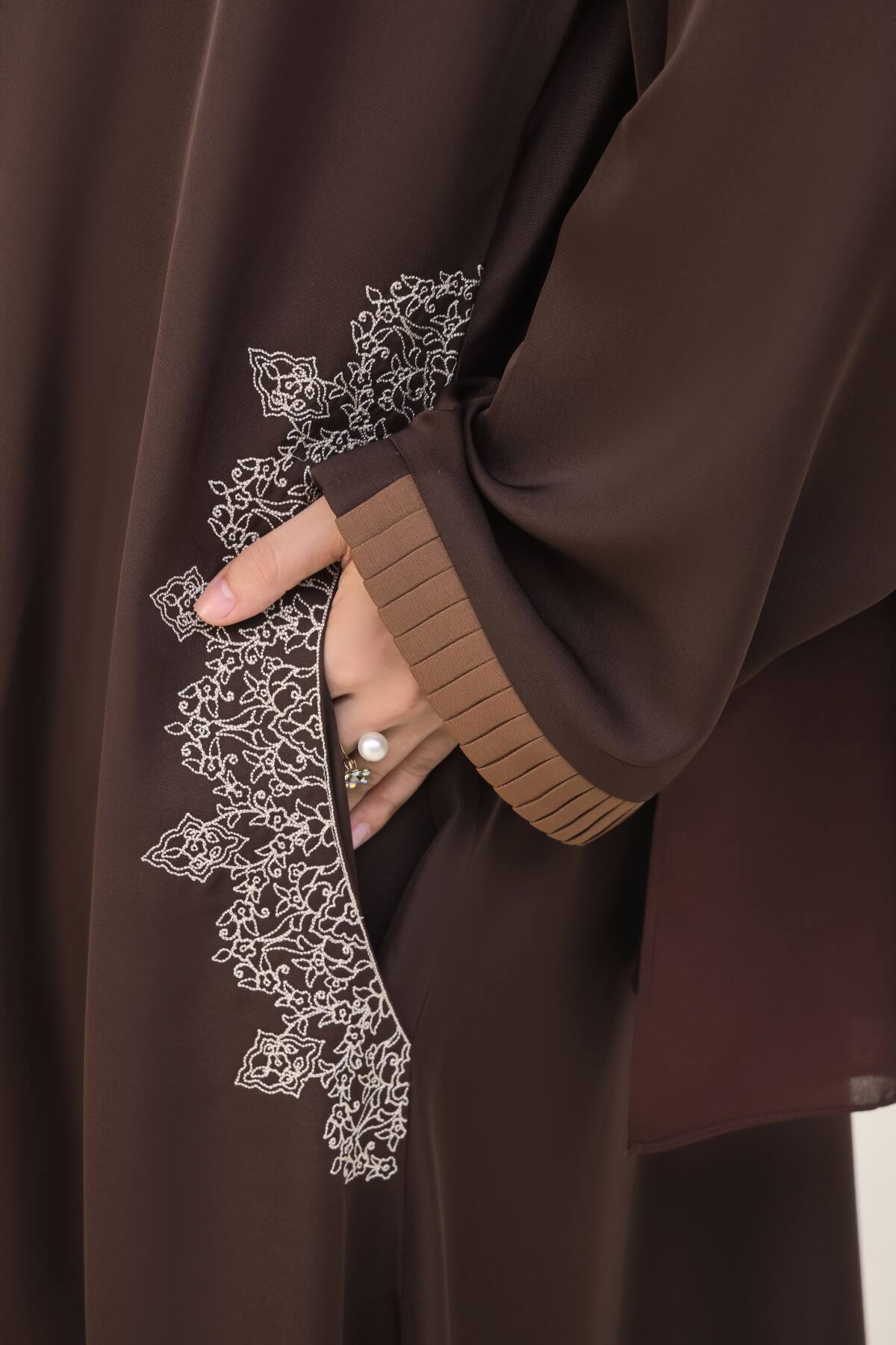 Congo Brown Kimono Abaya