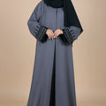 Crystal Grey Abaya