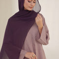 Deep Purple Georgette Hijab