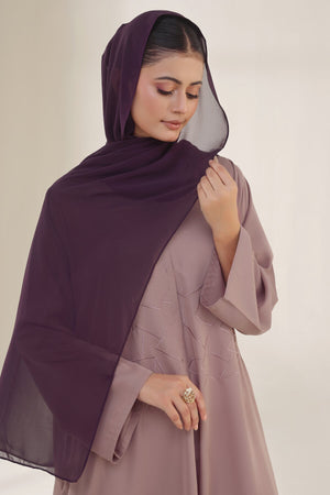 Deep Purple Georgette Hijab