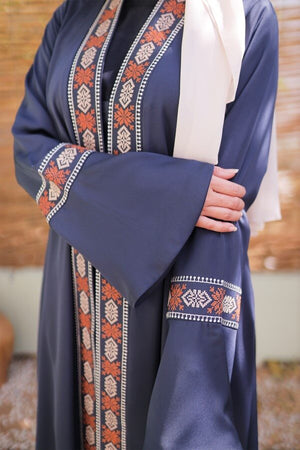 Dusk Tatreez Embroidered Abaya