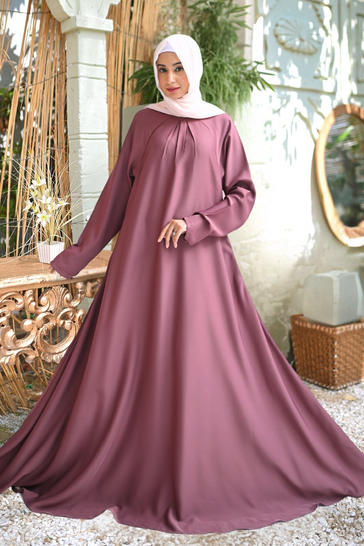 Dusky Rose Abaya
